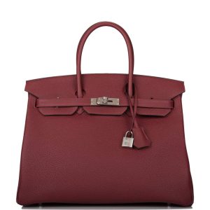 Hermès Birkin 35 Rouge H Togo Palladium Hardware
