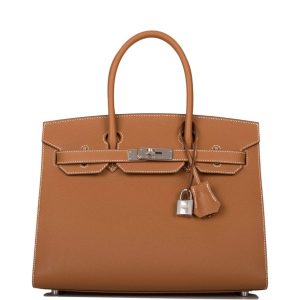 Hermès Birkin 30 Gold Epsom Sellier Palladium Hardware