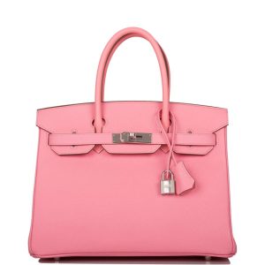 Hermès Birkin 30 Rose Confetti Epsom Palladium Hardware