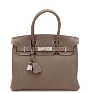 Hermès Birkin 30 Etoupe Togo Palladium Hardware