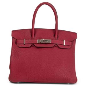 Hermès Birkin 30 Rouge Grenat Togo Palladium Hardware