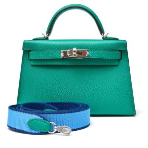 Hermès Kelly 20 Vert Jade Epsom Palladium Hardware