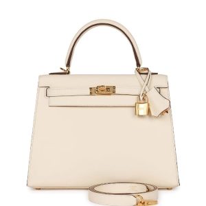 Hermès Kelly 28 Nata Epsom Gold Hardware