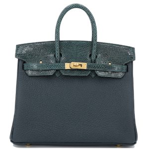 Hermès Birkin 25 Vert Cypres 6O Lizard