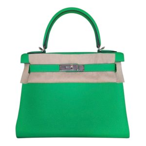 Hermès Kelly 28 Vert Comics 0Z Togo