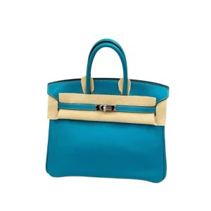 Hermès Birkin  25 Blue Jean  75 Swift 2006 J