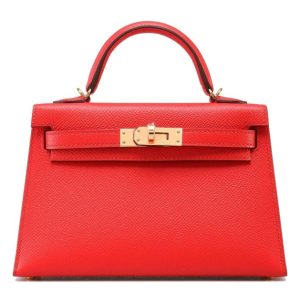 Hermès Kelly Sellier 20 Rouge Coeur S3 Epsom 2025 W