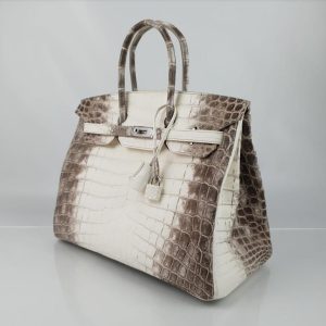 Hermès Birkin Himalaya 35 White 01 Niloticus Crocodile Matt 2022 Z