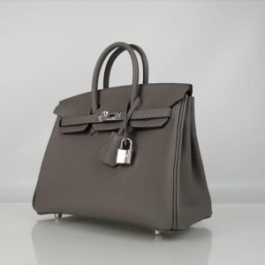 Hermès Birkin  25 Gris Meyer 0L Togo U