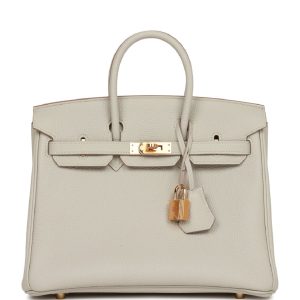 Hermès Birkin Verso 25 Gris Pearl 80, Nata I2 Togo U