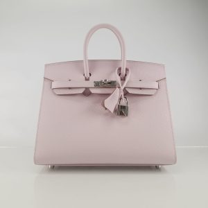 Hermès Birkin Sellier 25 Mauve Pale 09 Epsom B