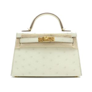 Hermès Kelly  25 Beton 8L Ostrich U