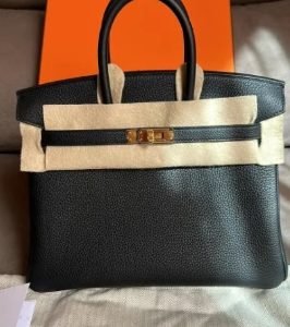 Hermès Birkin  25 Black 89 Togo 2024 B