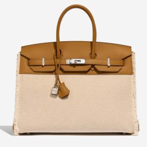 Hermès Birkin Fray Fray 35 Sesame 2S Swift, Toile 2022 U
