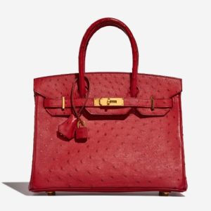 Hermès Birkin  30 Rouge Casaque Q5 Ostrich 2016 X