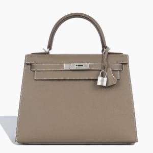 Hermès Kelly Sellier 28 Etoupe  18 Epsom B