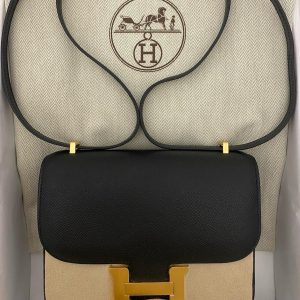 Hermès Constance Mirror 18 Black 89 Epsom 2023 B