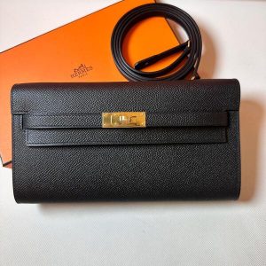 Hermès Kelly To Go Black 89 Epsom 2023 B