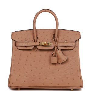 Hermès Birkin  25 Chai 0M Ostrich B