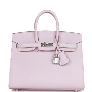 Hermès Birkin Sellier 25 Mauve Pale 09 Epsom 2024 B