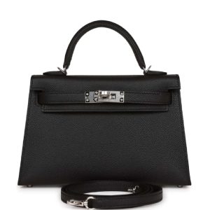 Hermès Kelly Sellier 20 Black 89 Epsom B