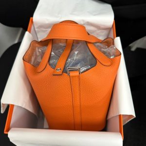 Hermès Picotin  18 Orange H 93 Clemence 2024 B