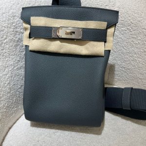 Hermès Kelly Backpack Gris Misty H0 Togo W