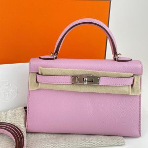 Hermès Kelly Sellier 20 Mauve Sylvestre X9 Epsom Z