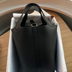 Hermès Picotin  18 Black 89 Clemence W