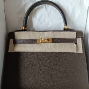 Hermès Kelly Sellier 25 Ecorce  4C Epsom 2024 B