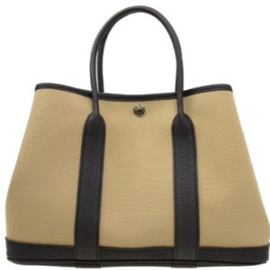 Hermès Garden Party  30 Black 89, Trench S2 Negonda, Toile 2016