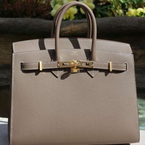 Hermès Birkin Sellier 25 Etoupe  18 Epsom B