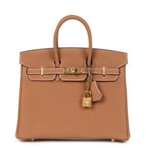 Hermès Birkin  25 Gold 37 Togo W