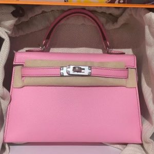 Hermès Kelly Sellier 20 Bubblegum L4 Epsom Z