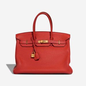 Hermès Birkin  35 Rouge Tomate S5 Clemence 2012 P