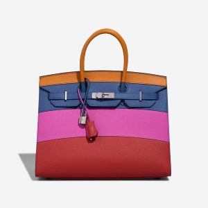 Hermès Birkin Rainbow Sunset 35 Apricot I9, Blue Agate R2, Magnolia 9I, Rouge Casaque Q5 Epsom 2021 Z