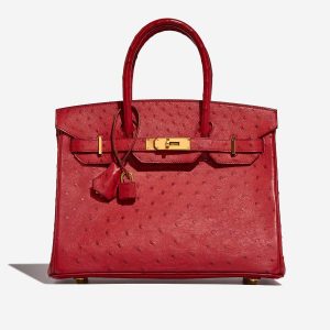 Hermès Birkin  30 Rouge Casaque Q5 Ostrich 2016 X
