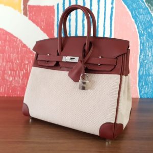 Hermès Birkin  25 Rouge H 55 Swift, Toile 2024 B