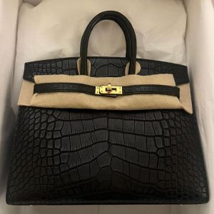Hermès Birkin Sellier 20 Black 89 Alligator Matt 2024