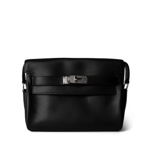 Hermès Kelly Messenger PM. Black 89 Evergrain 2024 W