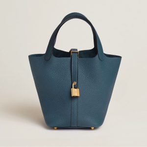 Hermès Picotin  18 Blue de Prusse  7P Clemence 2023 B