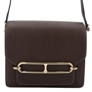 Hermès Roulis  Mini Ebene  46 Barenia U