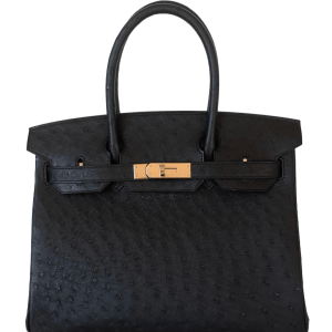Hermès Birkin  30 Black 89 Ostrich 2023 B