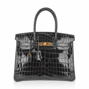 Hermès Birkin  30 Graphite 88 Niloticus Crocodile Shiny 2024 W