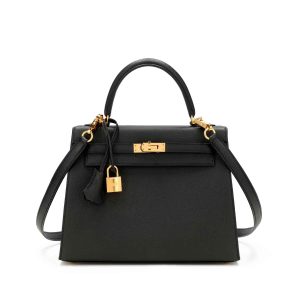 Hermès Kelly  25 Black 89 Epsom 2022 U
