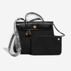 Hermès Herbag  31 Black 89 Toile, Vache Hunter 2024 W