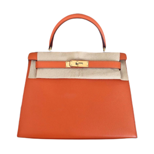 Hermès Kelly Sellier 28 Orange H 93 Epsom 2024 W
