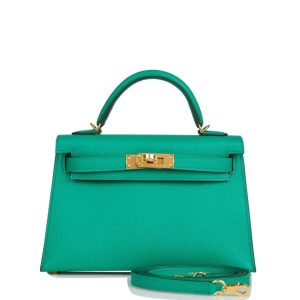 Hermès Kelly Sellier 20 Vert Jade O6 Epsom 2021 Z