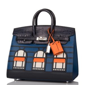 Hermès Birkin Faubourg 20 Blue Deep S4, Blue Indigo 76, Blue Marine 78, Blue Obscurs K7 Alligator Matt, Epsom, Madame, Swift, Sombrero 2024 B