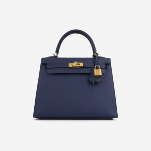 Hermès Kelly Sellier 25 Navy 7U Epsom 2024 W